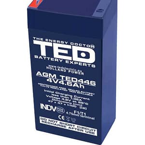 Acumulator 4V 4.6Ah 47x47xh100.6mm AGM Battery TED446F1 TED002853