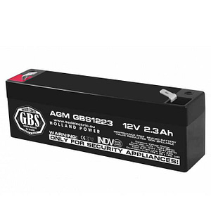 Acumulator AGM VRLA 12V 2.3Ah plumb acid 178x34x60 mm F1 terminal GBS1223F1 TED003614