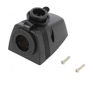 Adaptor aplicat 1x soclu bricheta auto negru SCI A13-142HS
