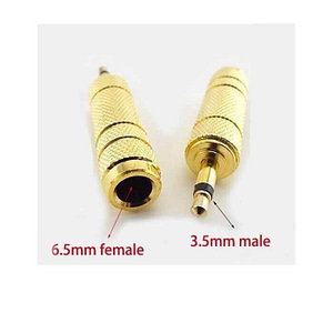Adaptor audio mono JACK 6.3 mm mama la JACK 3.5 mm tata metal aurit