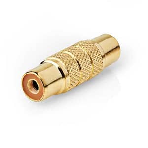 Adaptor audio PROFESIONAL mono RCA mama - RCA mama metal aurit 1buc Nedis CABW24950AT