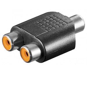 Adaptor audio RCA mama - 2x RCA mama Goobay