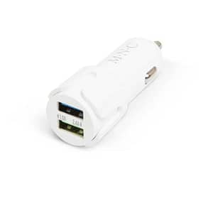 Adaptor auto bricheta 12-24V - 2x USB 2.4A alb 54931WH M`N`C