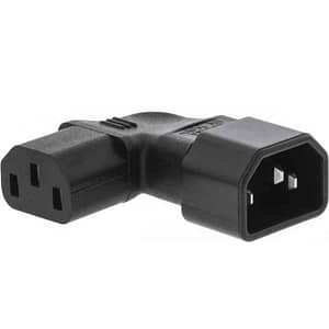 Adaptor de alimentare IEC-320-C14 la IEC-320-C13 la 90 grade spre stanga Valueline VLEP11903B