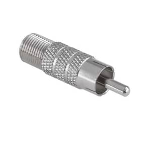 Adaptor F mama la RCA tata din metal Goobay
