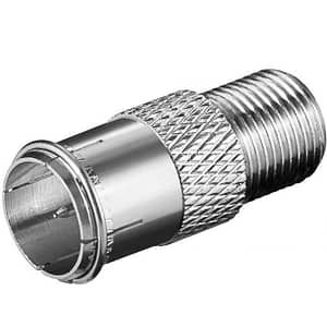 Adaptor F tata-F mama material din cupru Goobay