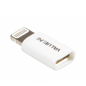 Adaptor iPhone Lightning tata - micro USB mama alb Valueline