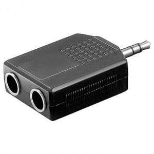 Adaptor Jack 3.5 mm stereo tata la 2x 6.35 mm stereo mama Goobay