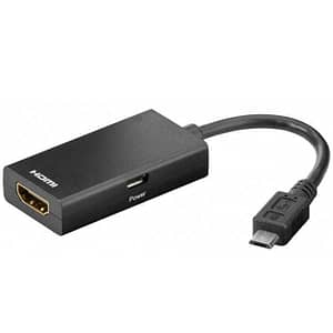 Adaptor MHL micro USB 5 pini tata - HDMI mama Goobay