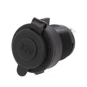 Adaptor mufa mama bricheta auto x1 neagra 20A de panou 12-24VDC SCI A13-142A