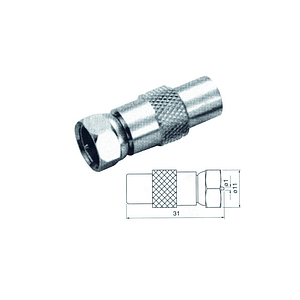 Adaptor mufa tv tata la F tata cupru Cabletech