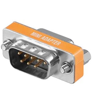Adaptor Null Modem D-SUB RS232 tata 9 pini - D-SUB RS232 mama 9 pini Goobay 50687