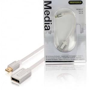 Adaptor Profesional mini DisplayPort - DisplayPort v1.1 0.2m alb Profigold