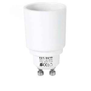 Adaptor soclu E14 mama la mufa GU10 tata 60W 0.3A alb HOME