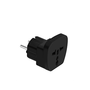 Adaptor tensiune universal 16A negru