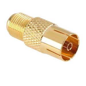 Adaptor tv mama la F mama cupru aurit Cabletech