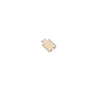 Adaptor USB 2.0 - 2x3.5 mm Jack placa de sunet audio 7.1 virtual aluminiu Well