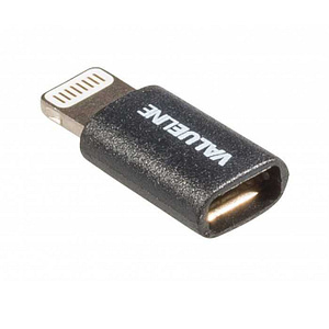 Adaptor USB Lightning tata - micro USB mama negru Valueline