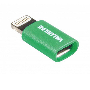 Adaptor USB Lightning tata - micro USB mama verde Valueline