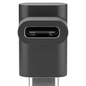 Adaptor USB TYPE C la USB TYPE C 90 20x10x10mm negru Goobay