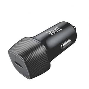 Alimentator bricheta auto 1x USB TYPE C 20W negru Well