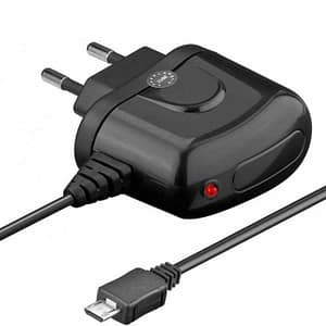 Alimentator USB 230V cablu micro USB 2.1A negru Goobay