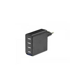 Alimentator USB 230V TA 480 USB 4 iesiri 4.8A negru Trevi