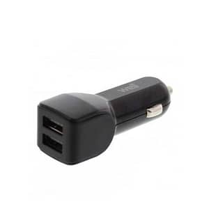 Alimentator USB bricheta auto 2 iesiri 2.4A negru Well