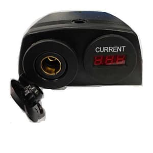 Ampermetru soclu bricheta auto x1 7-33VDC neagra SCI A13-144DA251BHD-BB3