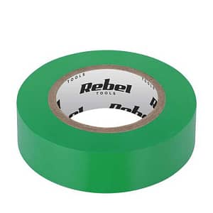 Banda izolatoare 0.13x19x10YD verde Rebel NAR0427