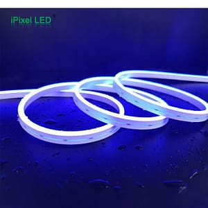 Banda LED NEON albastru 2835 24V 120LED/m 6mm IP65 8W/m 5m iPixel LED N006120BC1LZ (BLUE)
