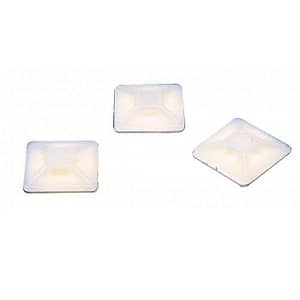 Baze pentru coliere de strangere cu baza 19x19mm autoadeziva pentru cabluri clema max 3.6mm FIXPART