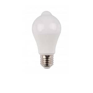 Bec cu LED cu senzor de miscare PIR A60 12W lumina rece Well