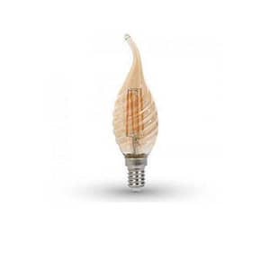 Bec LED E14 4W 2200K alb cald cu filament V-TAC