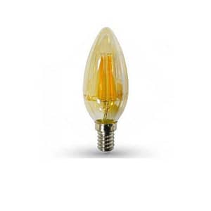 Bec LED E14 4W 2200K cu filament alb cald V-TAC