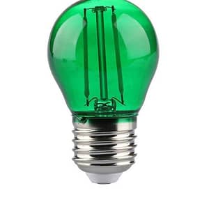 Bec LED G45 E27 2W cu filament lumina verde V-tac SKU-217411