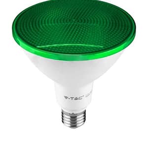 Bec LED PAR38 E27 17W IP65 verde V-tac SKU-92067
