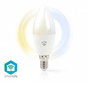 Bec LED Smart WiFi reglare culoare lumina E14 Nedis