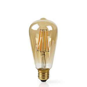 Bec Wi-Fi Smart LED cu filament Nedis E27 ST64 5W 500lm