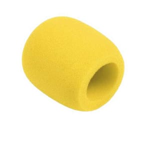 Burete microfon galben mare 75x60mm Azusa MIK1574E