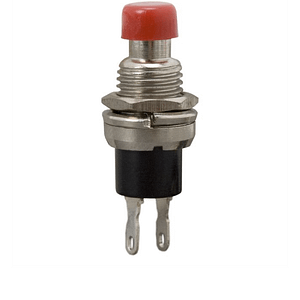 Buton 1 circuit 12VDC ON-(OFF) fara retinere rosu