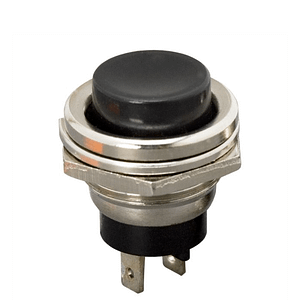 Buton 1 circuit 2A 250V OFF-ON fara retinere negru 09065FK