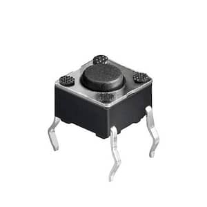 Buton microcontact 4 pini 6x6mm OFF-ON fara retinere buton 0.8mm de la PCB 4.3mm