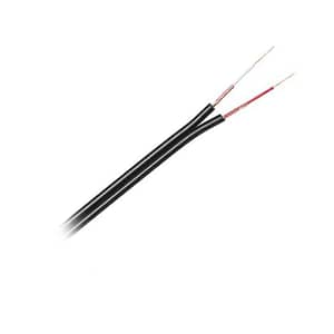 Cablu 2x RCA 3 mm negru rola pret 1m KAB0203