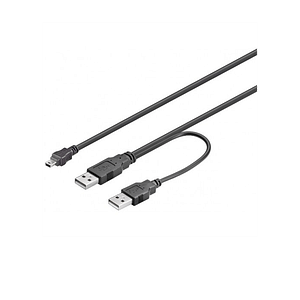 Cablu 2x USB A tata la mini USB tata 1.8m Goobay