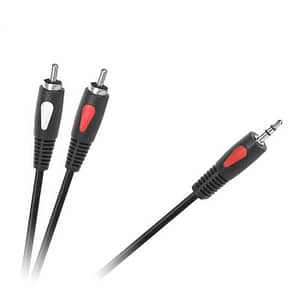 Cablu 3.5 mm tata - 2x RCA 1.8m ECO-LINE Cabletech KPO4004-1.8