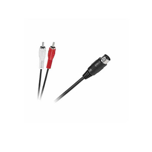 Cablu 5 Din la 2x RCA 1.5m Cabletech