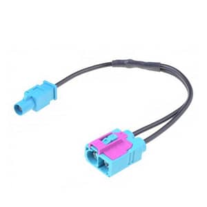 Cablu adaptor auto antena Fakra mufa tata - Fakra soclu mama dublu cu cablu PER.PIC. A9663-2