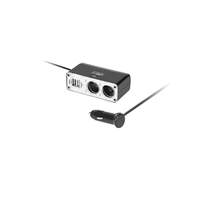 Cablu adaptor bricheta la 2 brichete +2 USB pentru 12V-24V MONOTECH