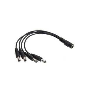 Cablu adaptor cu mufa DC 2.1x5.5 mm 1x mama la 4x tata pentru camere supraveghere